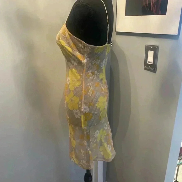 - - Veronica Beard sheer lurex slip dress- size S - Picture 8 of 9